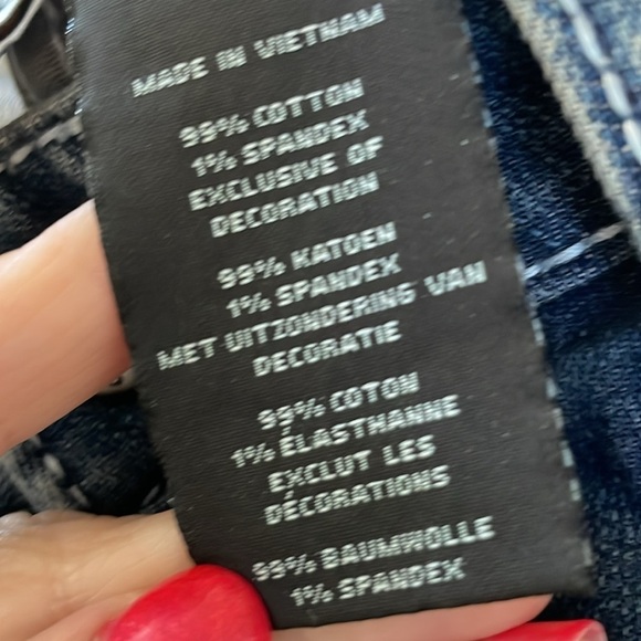 Harley Davidson size 4P curvy bootcut embellished wing mid rise jeans - Picture 11 of 14